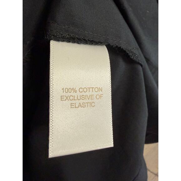 Caroline Constas Black Smocked Midi Dress women's Classic Casual Wardrobe Sz S - Picture 12 of 14